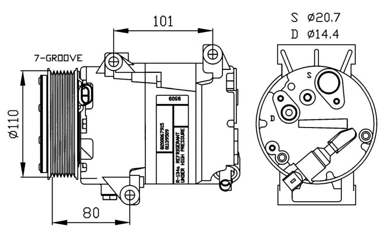 Compressor de aparelho de ar condicionado NRF 32252 preço, a partir de 85,04 USD