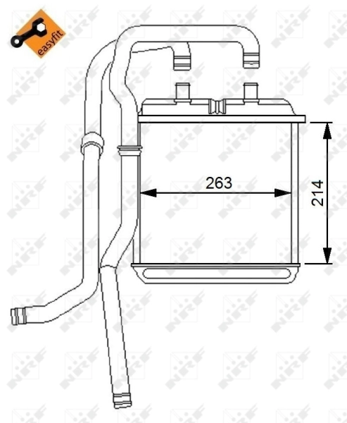 Compre 54216 NRF Radiador de forno (de aquecedor)