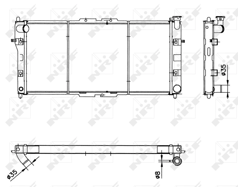 Radiador de esfriamento de motor Mazda 626 preço, a partir de 54,74 USD