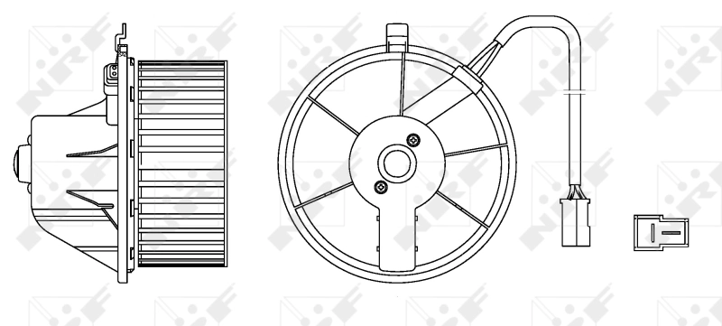  Motor de ventilador de forno (de aquecedor de salão) Audi 80 B4 sedan (8C2) (1991 - 1994) B4