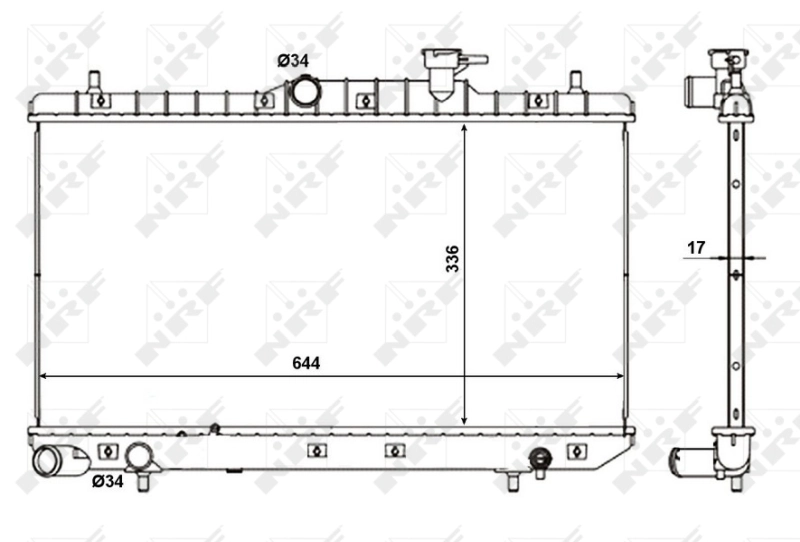 Radiador de esfriamento de motor Blue Print ADG09820 preço, a partir de 85,10 USD