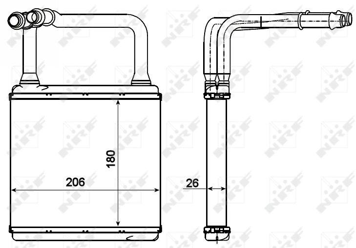 Radiador de forno (de aquecedor) Mercedes E  W211