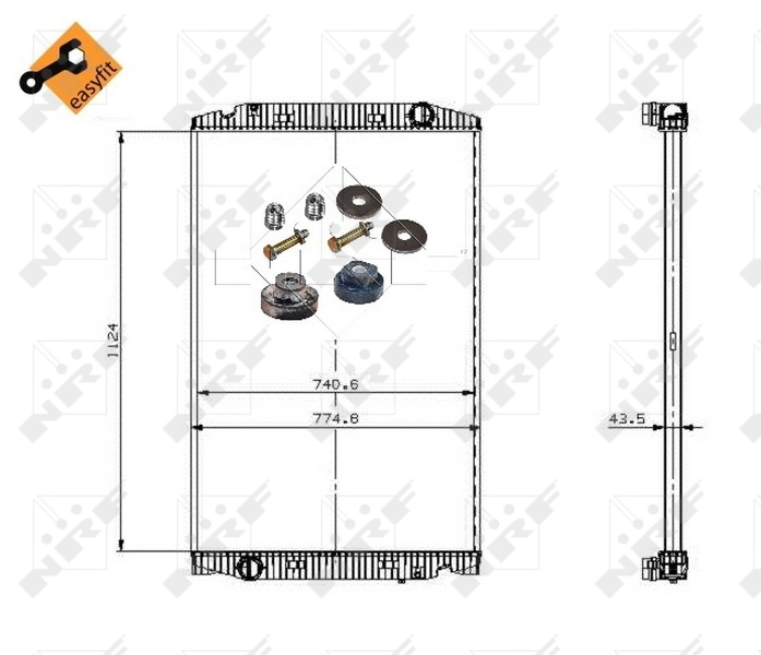 Compre Radiador de esfriamento de motor Iveco Stralis 2