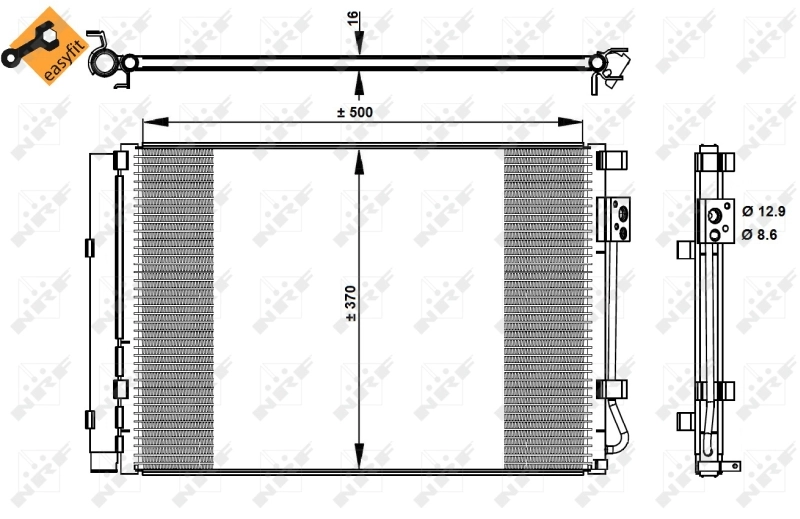 Radiador de aparelho de ar condicionado Hyundai Accent preço, a partir de 90,21 USD