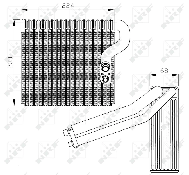 Vaporizador de aparelho de ar condicionado para Mercedes A  W168