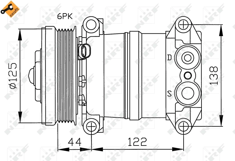 89019367 General Motors Compressor de aparelho de ar condicionado