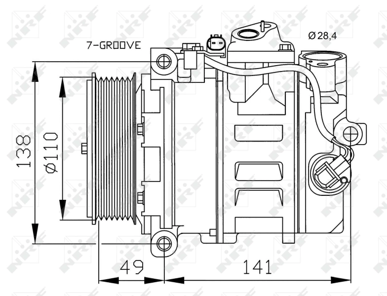 Compre 32729 NRF Compressor de aparelho de ar condicionado
