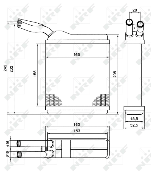 Radiador de forno (de aquecedor) Polcar 5580N82