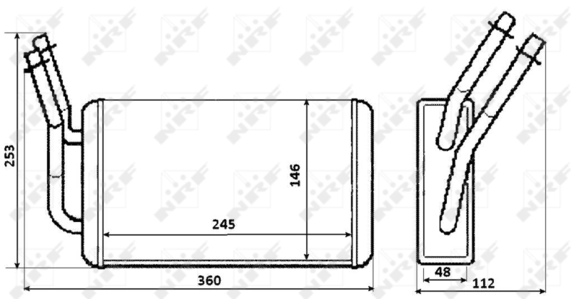 Radiador de forno (de aquecedor) Goodrem RH0202