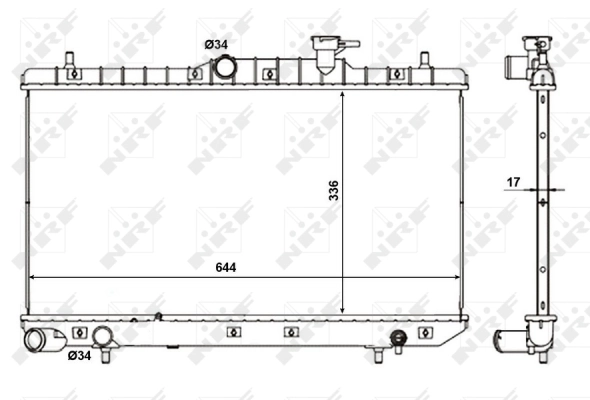 Radiador de esfriamento de motor Blue Print ADG09820 preço, a partir de 85,10 USD