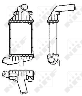 Compre Radiador de intercooler Opel Astra 