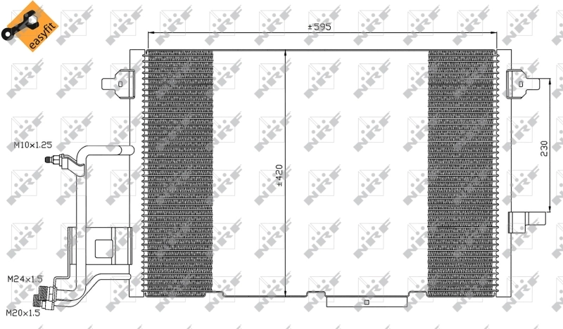 Compre 35317 NRF Radiador de aparelho de ar condicionado