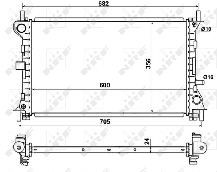 Compre 509638 NRF Radiador de esfriamento de motor
