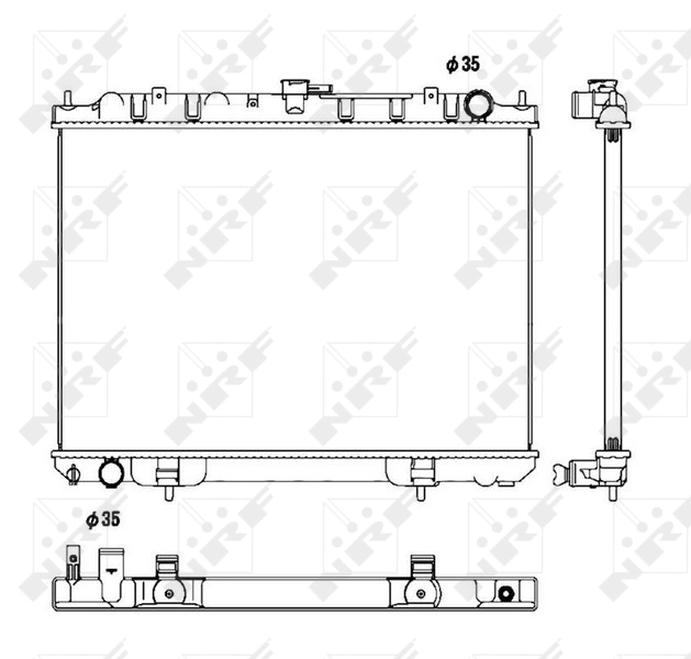 Radiador de esfriamento de motor Nissan X-Trail preço, a partir de 148,71 USD