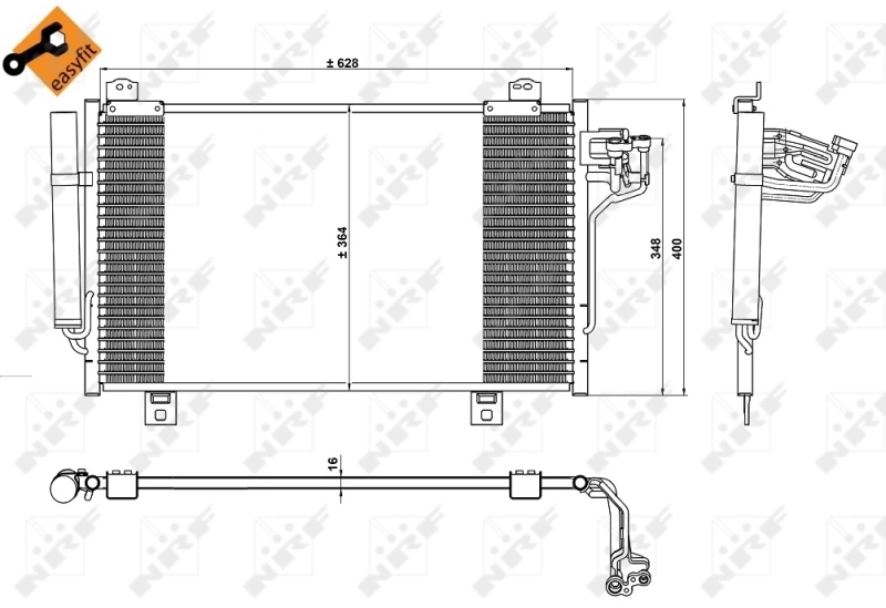 Compre Radiador de aparelho de ar condicionado Mazda 6 