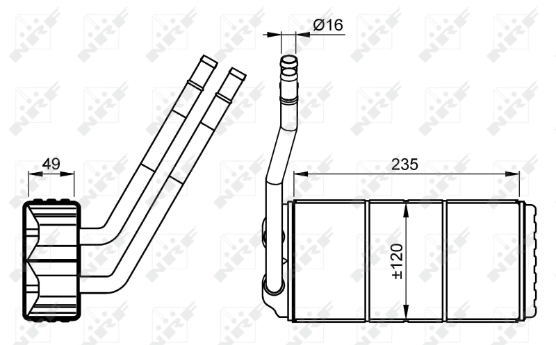 Compre Radiador de forno (de aquecedor) Land Rover Freelander 1