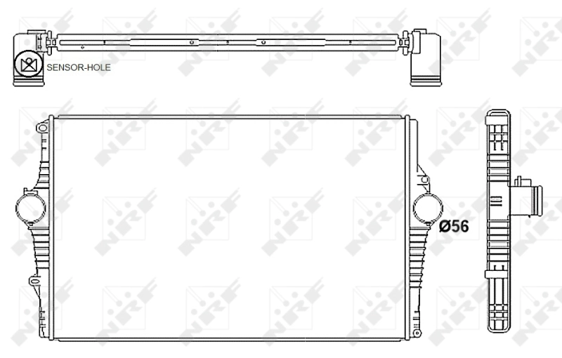 Radiador de intercooler 30249 NRF