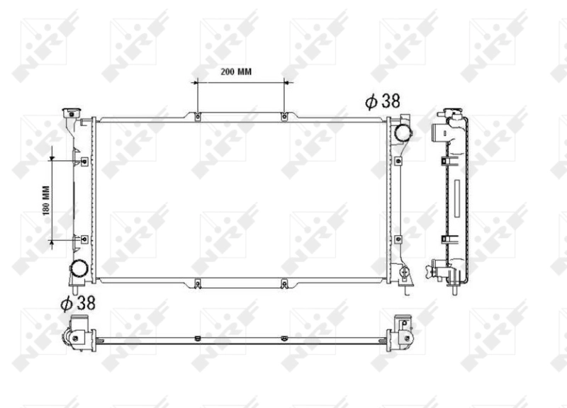 Radiador de esfriamento de motor Subaru Legacy preço, a partir de 97,21 USD