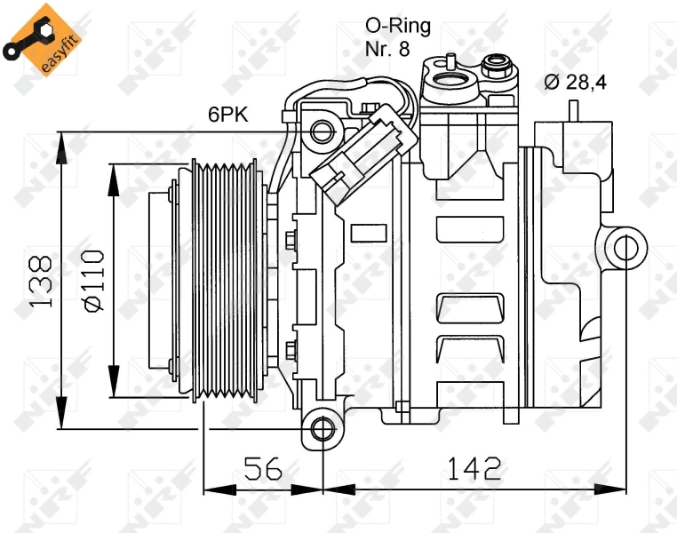 Compressor de aparelho de ar condicionado General Motors 6854001 preço, a partir de 66,40 USD