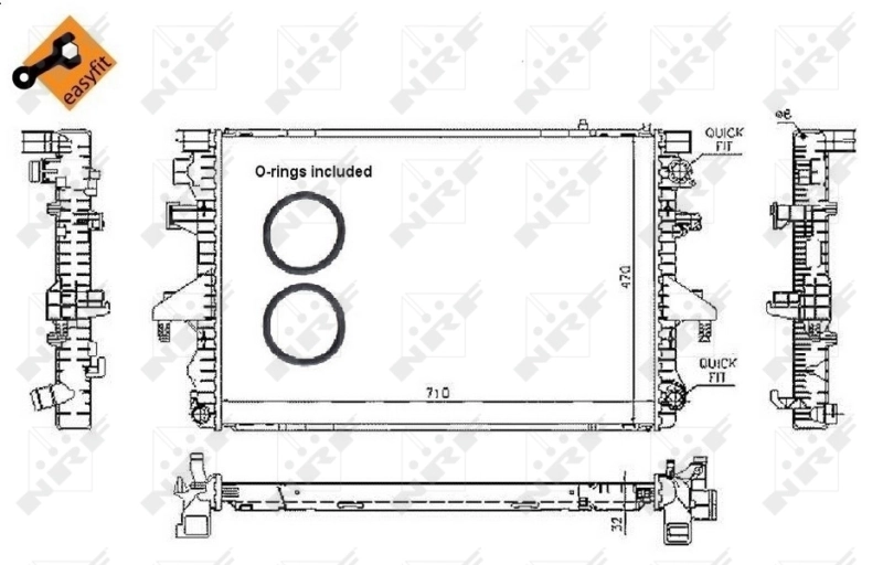 Radiador de esfriamento de motor Volkswagen Transporter preço, a partir de 73,25 USD