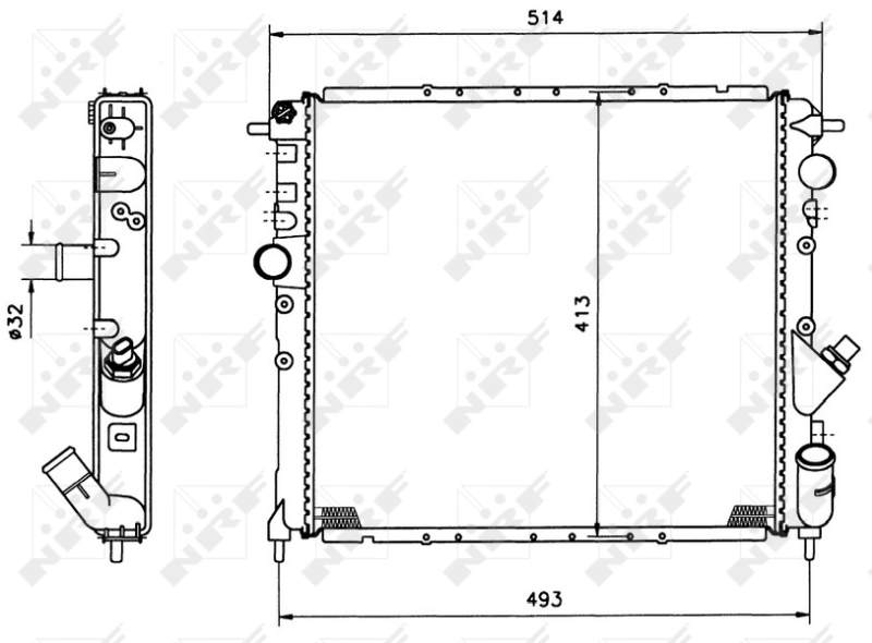 Compre 7701412013 Renault (RVI) Radiador de esfriamento de motor