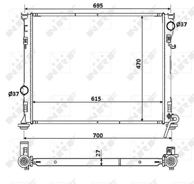 Compre 2431081 Polcar Radiador de esfriamento de motor