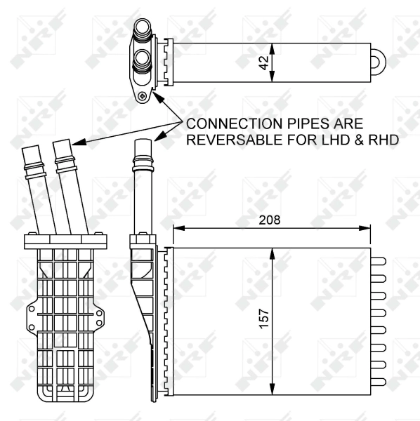 Radiador de forno (de aquecedor) NRF 54245