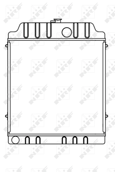 Radiador de esfriamento de motor 1695721M2 Massey Ferguson