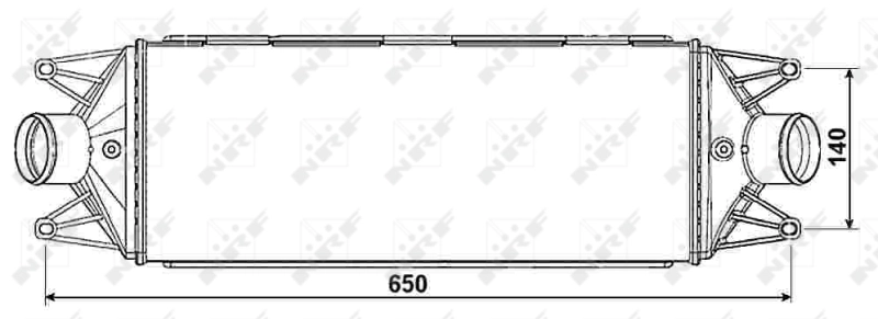 Radiador de intercooler 30241 NRF