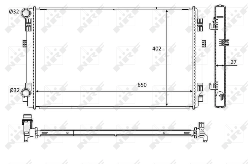 Radiador de esfriamento de motor VAG M155214 preço, a partir de 122,15 USD