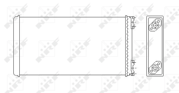 Radiador de forno (de aquecedor) NRF 53544