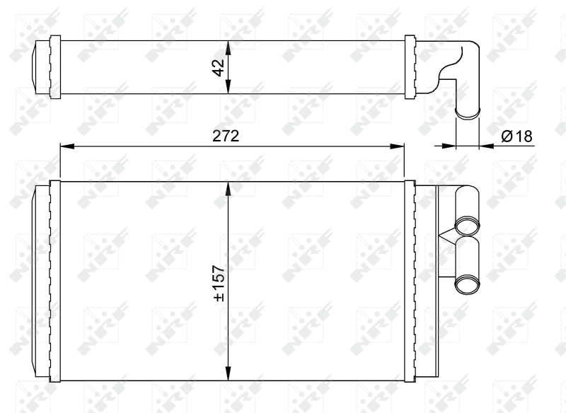 Radiador de forno (de aquecedor) NRF 50602