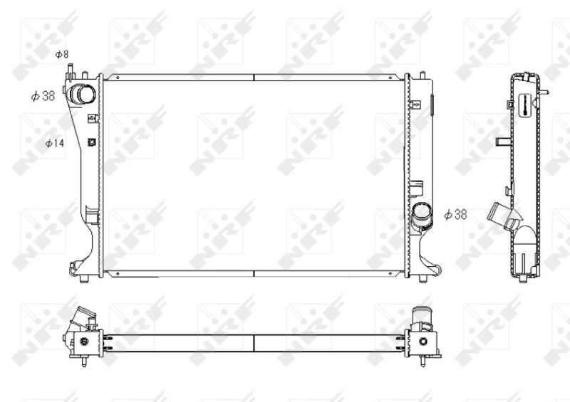 Compre 53767 NRF Radiador de esfriamento de motor
