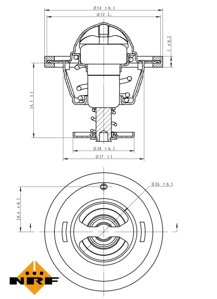 Termostato 725126 NRF