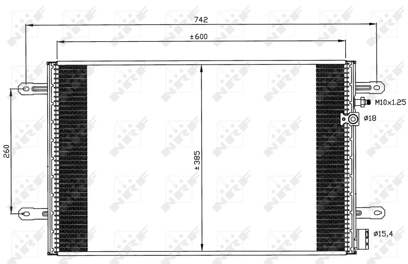 Compre 1680001380 Peugeot/Citroen Radiador de aparelho de ar condicionado