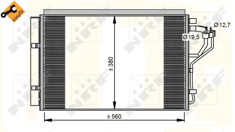 Radiador de aparelho de ar condicionado NRF 35996 preço, a partir de 99,63 USD