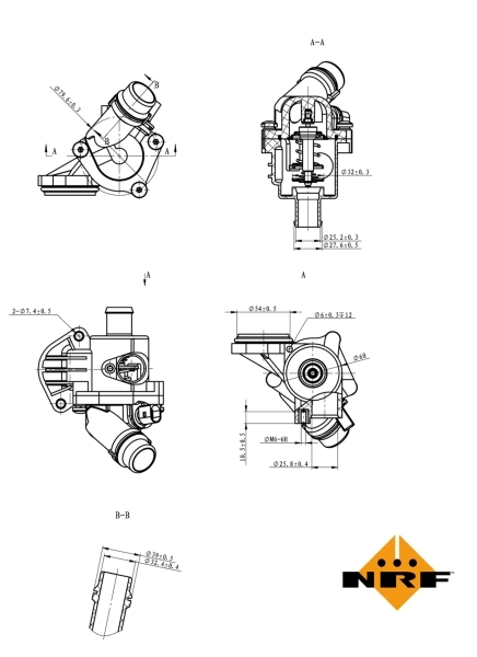 Compre Caixa do termostato Volkswagen Passat 