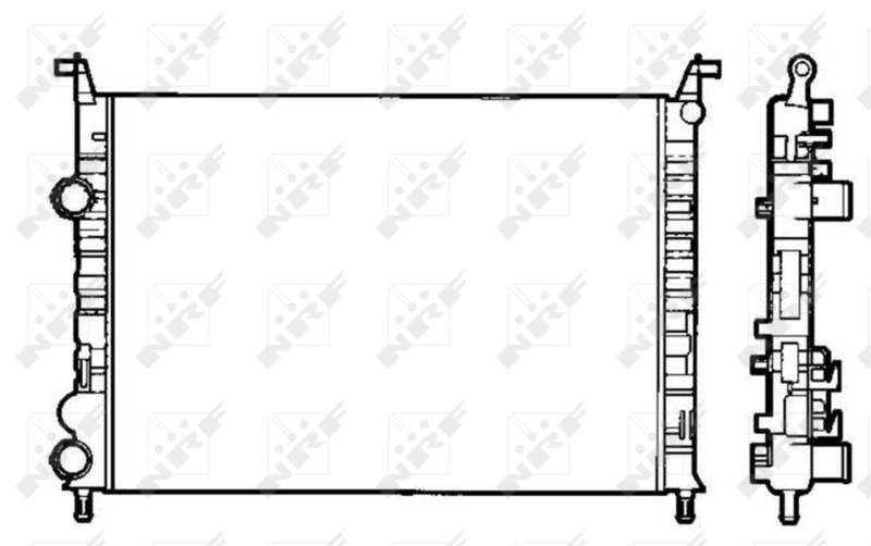 0046815887 Fiat/Alfa/Lancia Radiador de esfriamento de motor
