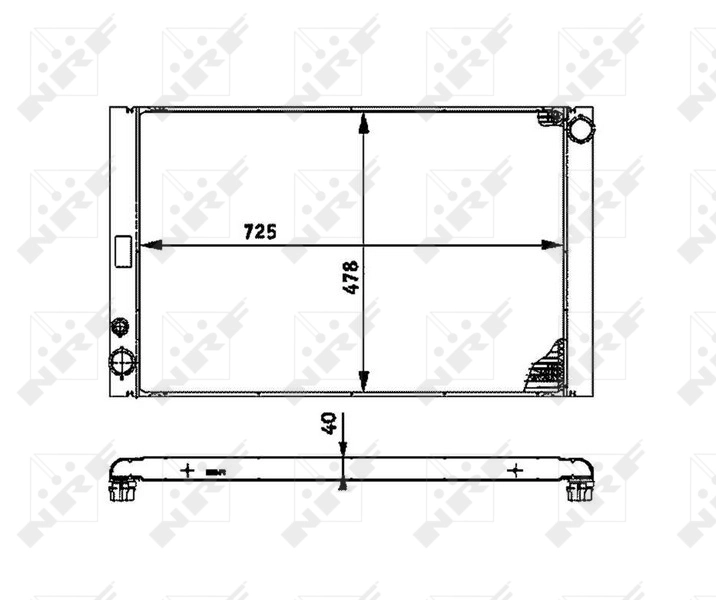 Radiador de esfriamento de motor para Audi A8 4E2, 4E8
