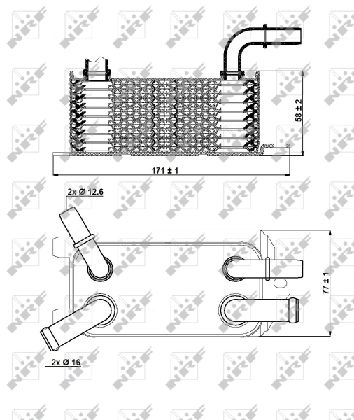 Radiador de esfriamento, Caixa Automática de Mudança Ford 30741956