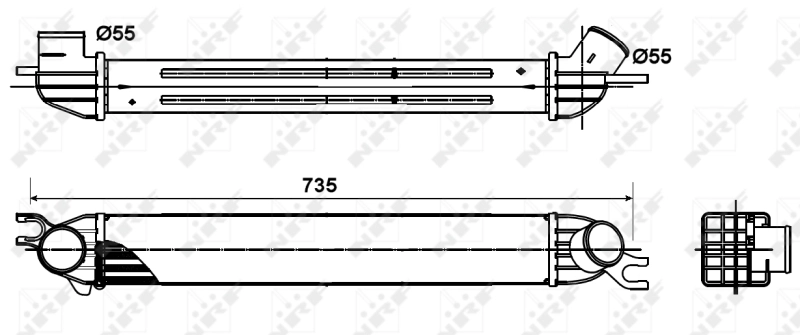 Radiador de intercooler Mini Cooper  R56