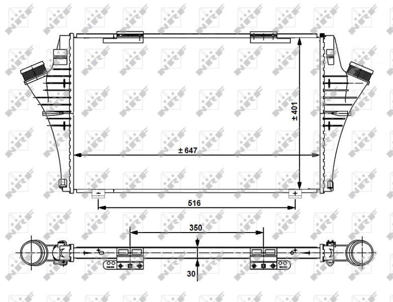 Radiador de intercooler NRF 30480