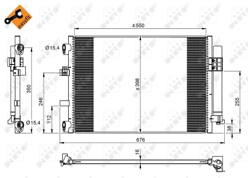 Compre 814194 VALEO Radiador de aparelho de ar condicionado