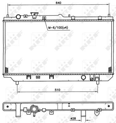 Radiador de esfriamento de motor Mazda 323 VI BJ ao melhor preço