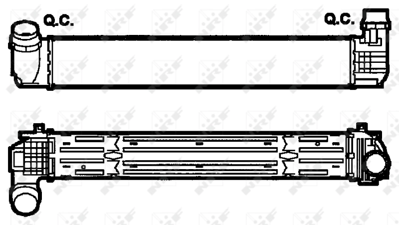 Radiador de intercooler 30287 NRF