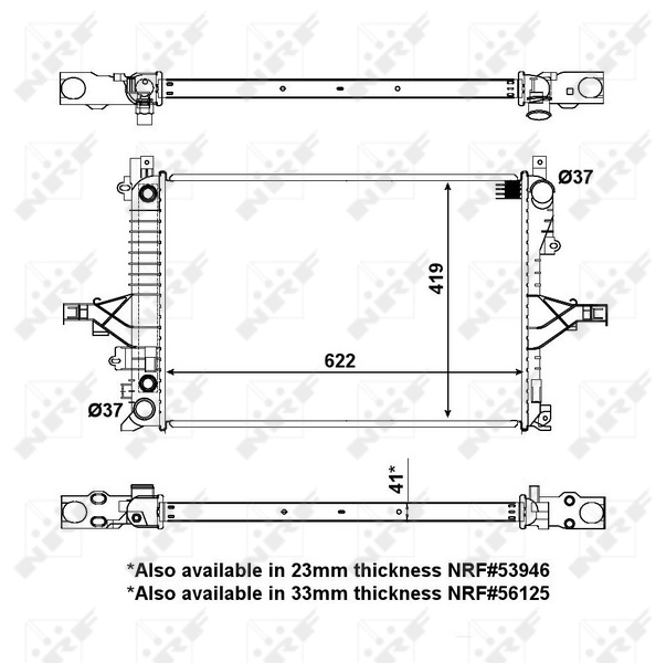 Radiador de esfriamento de motor Frig AIR 1113003
