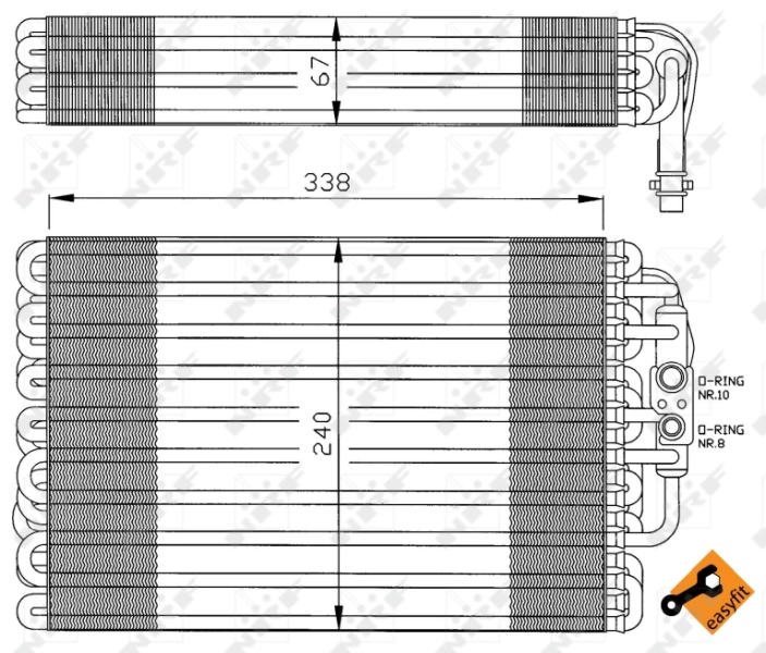 Vaporizador de aparelho de ar condicionado para Mercedes C  W202