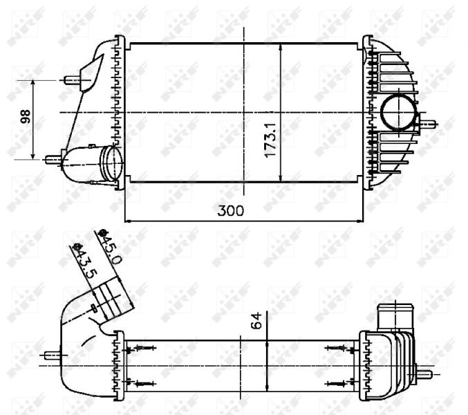 Compre Radiador de intercooler Suzuki Swift 3