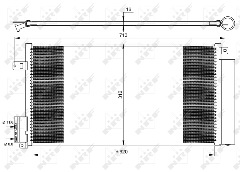 Compre 35750 NRF Radiador de aparelho de ar condicionado
