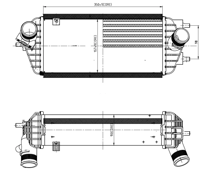Compre Radiador de intercooler KIA Carens 3